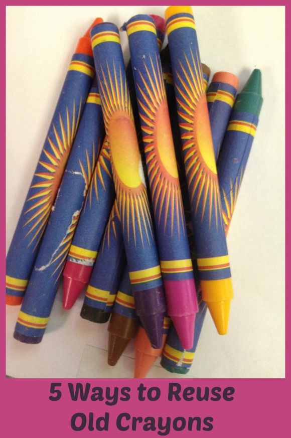 5 Ways to Reuse Old Crayons for Back to School Repurposing